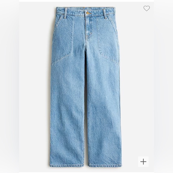 J.Crew Sailor Slim Wide-leg Jean In Morning Sky Wash - Picture 1 of 7